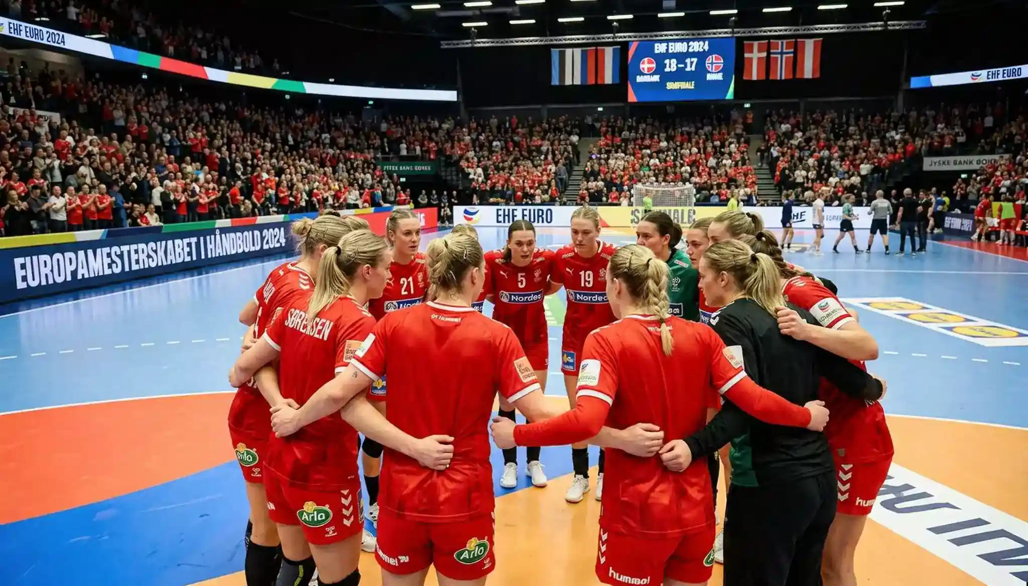 EHF EURO 2026 kvindehåndbold - turneringens logo og værtsbyer