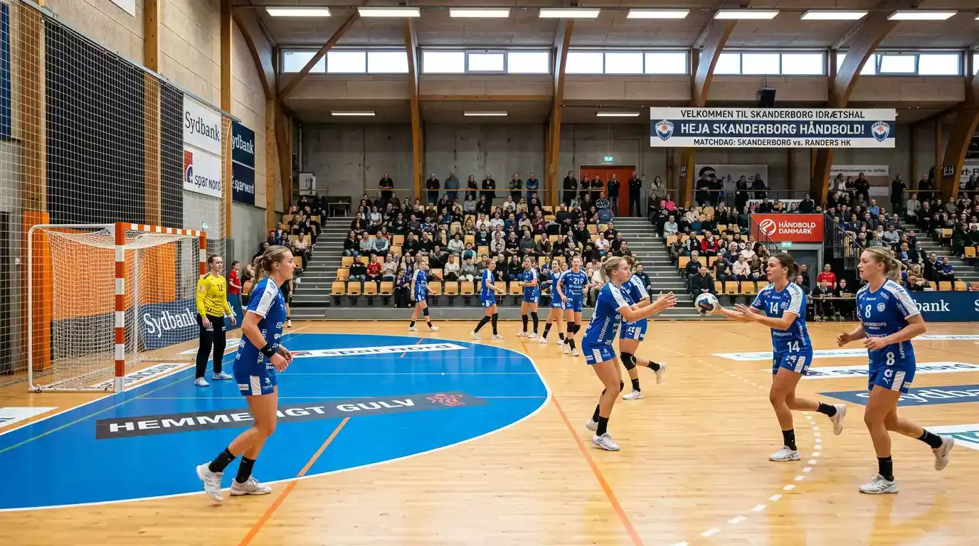 Ikast Håndbold spillere i en europæisk turnering
